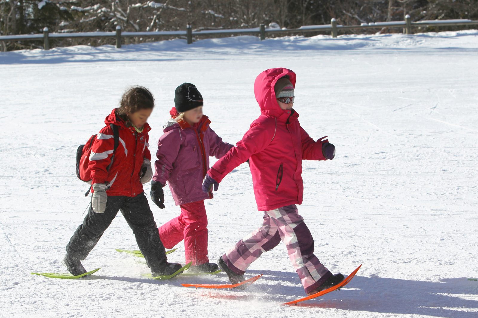 enfants-station-la-vattay Enfants en raquettes